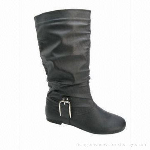 Women's Dress Boot, flat sole with knee height design, comfortable and fashionable, various designs